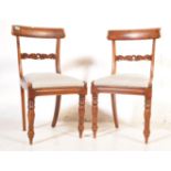 PAIR OF GEORGE III MAHOGANY BEDROOM CHAIRS