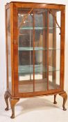 1940S MID CENTURY QUEEN ANNE REVIVAL DISPLAY CABINET