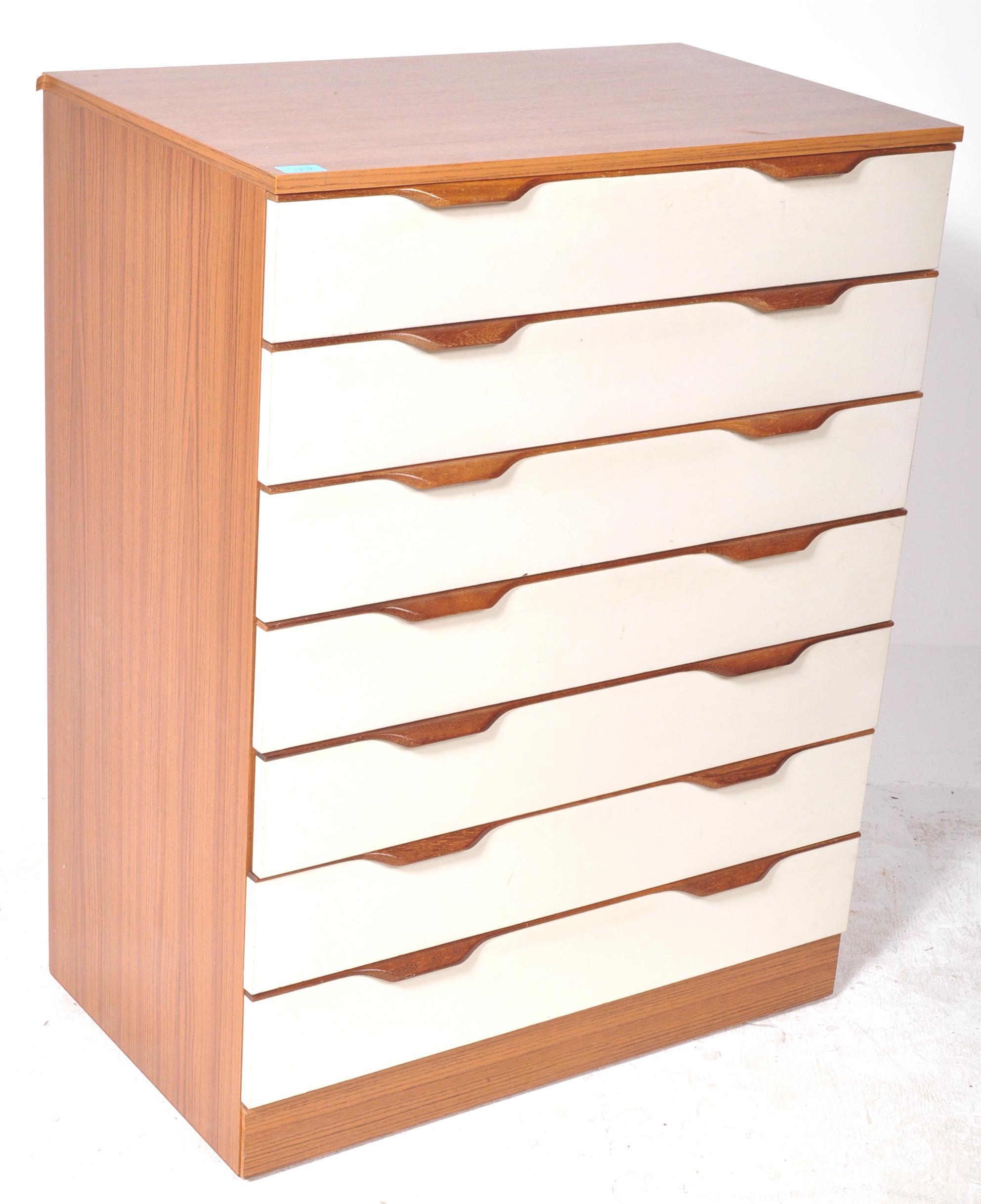 VINTAGE MID CENTURY 1960S EUROPA TEAK CHEST OF DRAWERS - Image 2 of 6