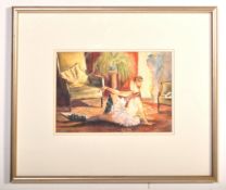 MICHAEL AUBREY - VINTAGE 20TH CENTURY WATERCOLOUR PAINTING