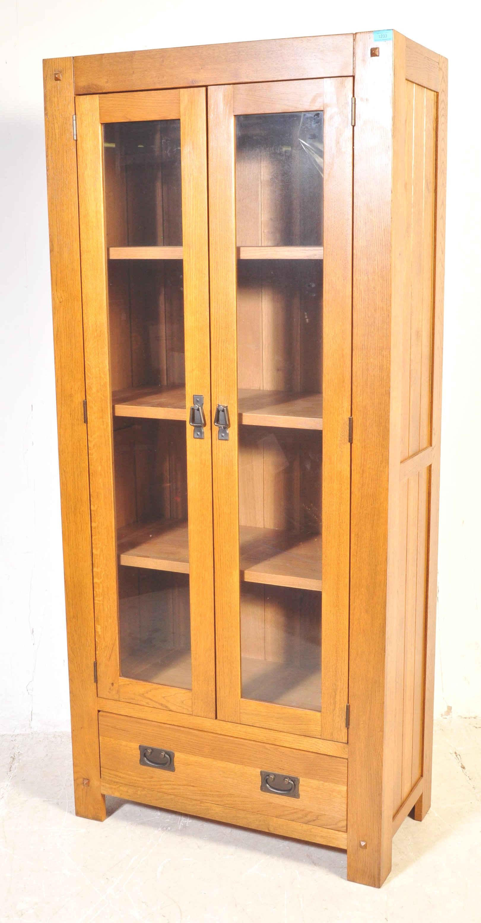 CONTEMPORARY OAK FURNITURE LAND STYLE BOOKCASE - Image 2 of 5