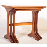 G PLAN - RETRO VINTAGE CIRCA 1960S TEAK NEST OF GRADUATING TABLES