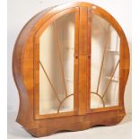 ART DECO - 1930S - WALNUT DISPLAY CABINET