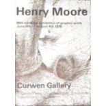 1970s GALLERY EXHIBITION POSTER FOR HENRY MOORE