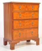 20TH CENTURY BIRDS EYE MAPLE BACHELORS CHEST OF DRAWERS