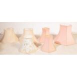 SIX RETRO BELL MATERIAL LAMP SHADES