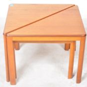 RETRO MID CENTURY TEAK NEST OF TABLES