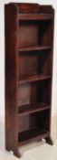 VINTAGE 20TH CENTURY OAK OPEN FACED BOOKSHELF