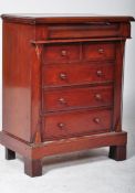19TH CENTURY MAHOGANY MARRIAGE CHEST OF DRAWERS