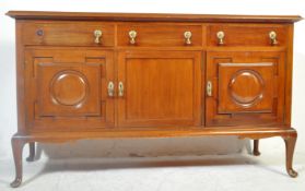 1920'S QUEEN ANNE REVIVAL MAHOGANY SIDEBOARD CREDENZA