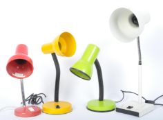 ASSORTMENT OF RETRO VINTAGE DESK - TABLE LAMPS