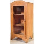 A VICTORIAN 19TH CENTURY PINE GLAZED DISPLAY CABINET