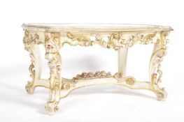 LATE 20TH CENTURY HOLLYWOOD REGENCY COFFEE TABLE