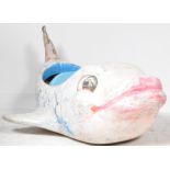 JUVENILE CAROUSEL RIDE - LARGE TWO SEATER FISH RIDE