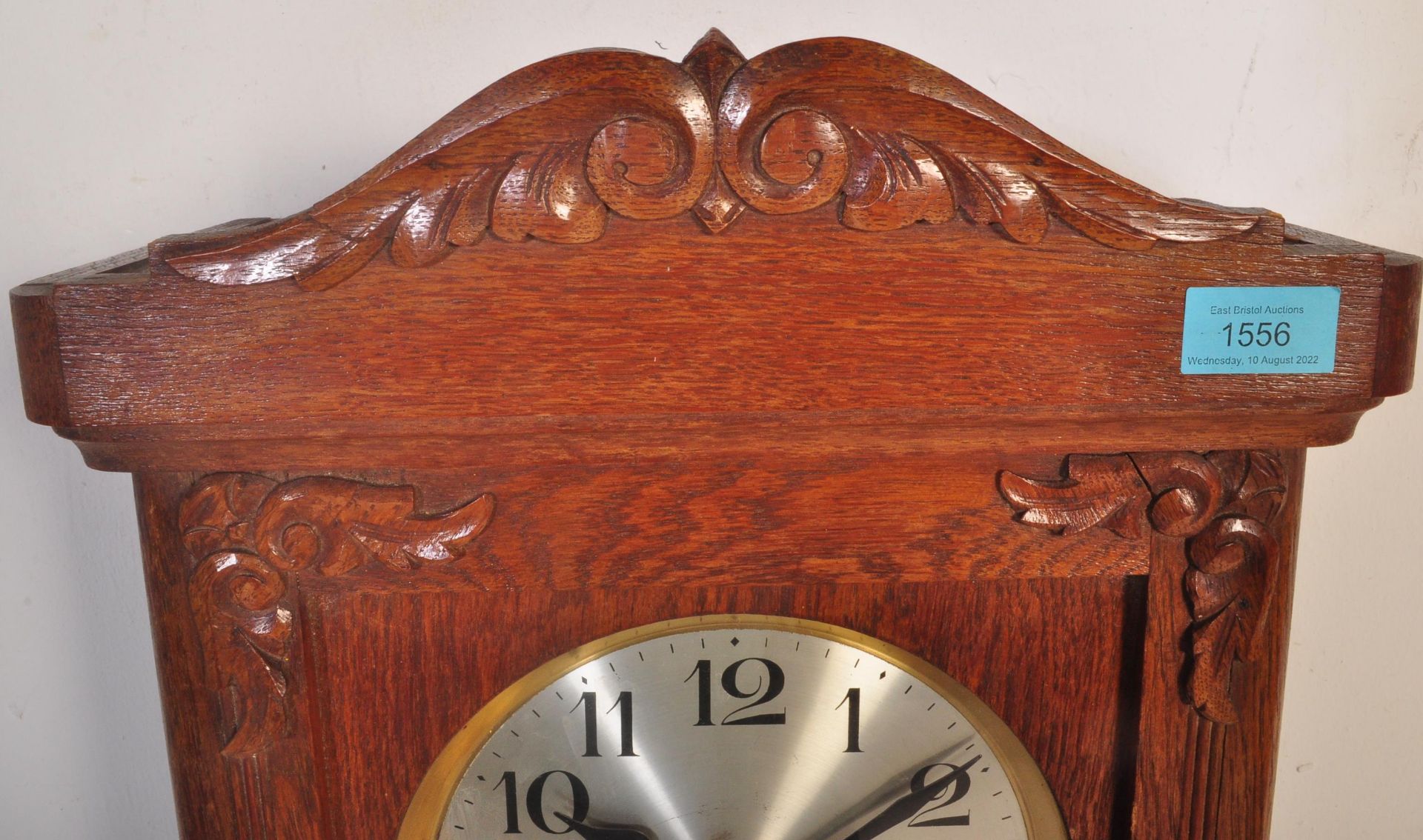 EARLY 20TH CENTURY - CIRCA 1930S - OAK GRANDDAUGHTER WALL CLOCK - Bild 3 aus 6