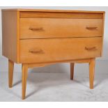 A RETRO VINTAGE SCANDINAVIAN TEAK CHEST OF DRAWERS