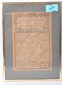 18TH CENTURY J & E BOWEN STAFFORDSHIRE MAP