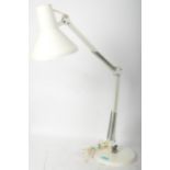 MADE IN DENMARK - HCF WHITE ENAMEL ANGLE POISE LAMP