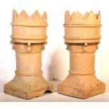 A PAIR OF RELAIMED VICTORIAN CHIMNEY POTS