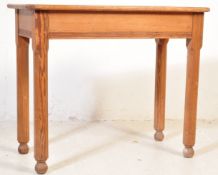 A VINTAGE PITCH PINE AESTHETIC HALL TABLE