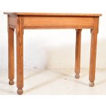 A VINTAGE PITCH PINE AESTHETIC HALL TABLE