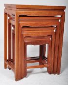 20TH CENTURY CHINESE ORIENTAL HARDWOOD NEST OF TABLES