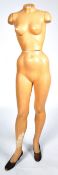 VINTAGE ART DECO PLASTER FULL BODY FEMALE SHOP MANNEQUIN