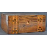 EARLY 20TH CENTURY WALNUT MARQUETRY BOX