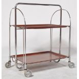 BREMSHEY GERLINOL - RETRO CIRCA 1970S TWO TIER FOLDING TROLLEY