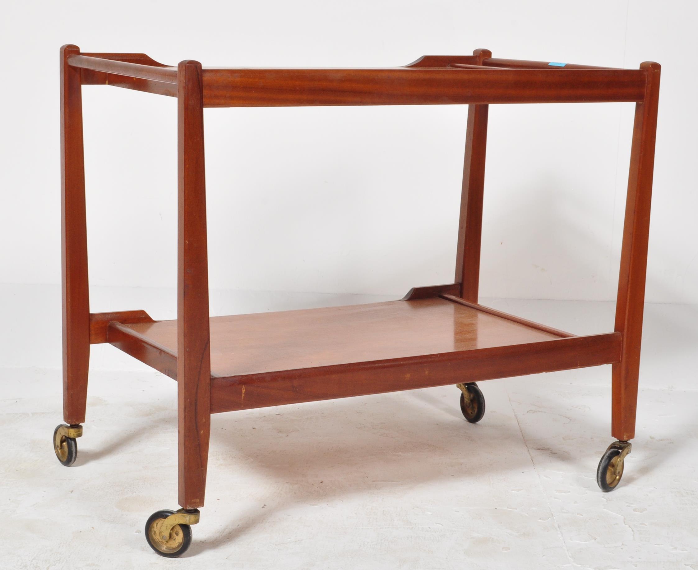 G PLAN - A RETRO CIRCA 1960S TEAK WOOD TROLLEY