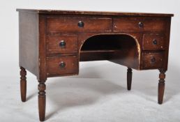 1920S MAHOGANY LEATHER SKIVER WRITING DESK