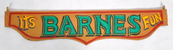 VINTAGE MID CENTURY FAIRGROUND HAND PAINTED WOODEN SIGN