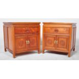 PAIR OF 20TH CENTURY CHINESE ORIENTAL BEDSIDE TABLE LAMPS