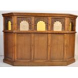 VINTAGE 20TH CENTURY JAYCEE CARVED OAK BAR