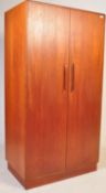 G PLAN - A RETRO VINTAGE TEAK "FRESCO" DOUBLE DOOR WARDROBE