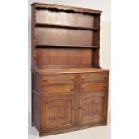 VINTAGE 20TH CENTURY CARVED OAK DRESSER