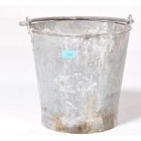 RAILWAYANA - BRISTOL RAILWAY GALVANIZED METAL SAND BUCKET