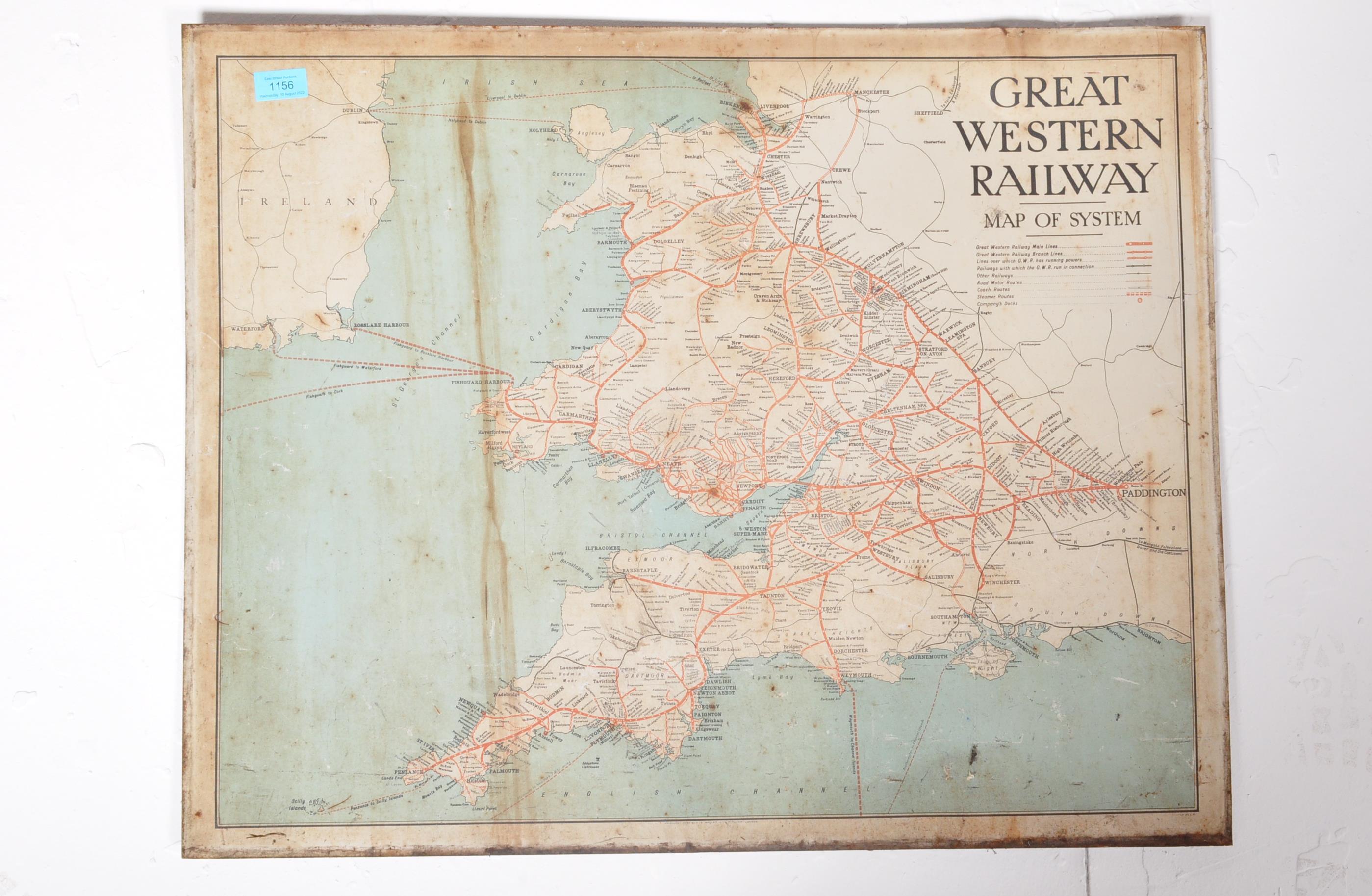 VINTAGE RETRO GREAT WESTERN RAILWAY ENAMEL SIGN