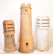 LARGE VICTORIAN TERRACOTTA CROWN CHIMNEY POT