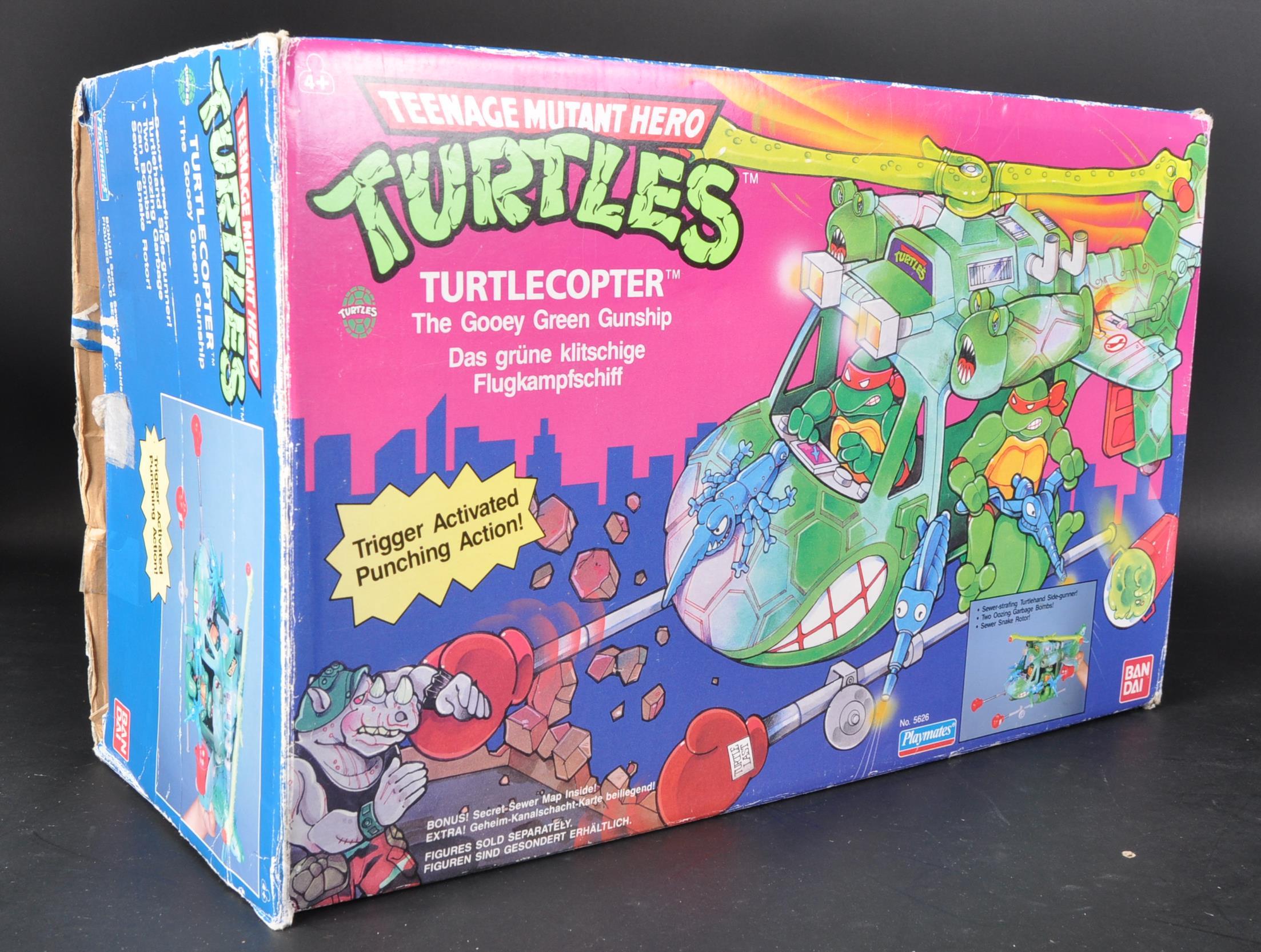 TEENAGE MUTANT NINJA TURTLES - BOXED PLAYMATES TMNT TURTLECOPTER PLAYSET - Image 7 of 8