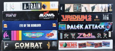 RETRO GAMING - COLLECTION OF BOXED COMMODORE AMIGA VIDEO GAMES