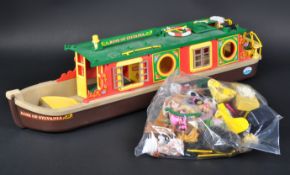VINTAGE TOMY MADE SYLVANIAN FAMILIES CANAL BOAT & ACCESSORIES