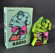 VINTAGE DOMICO THE INCREDIBLE HULK RADIO