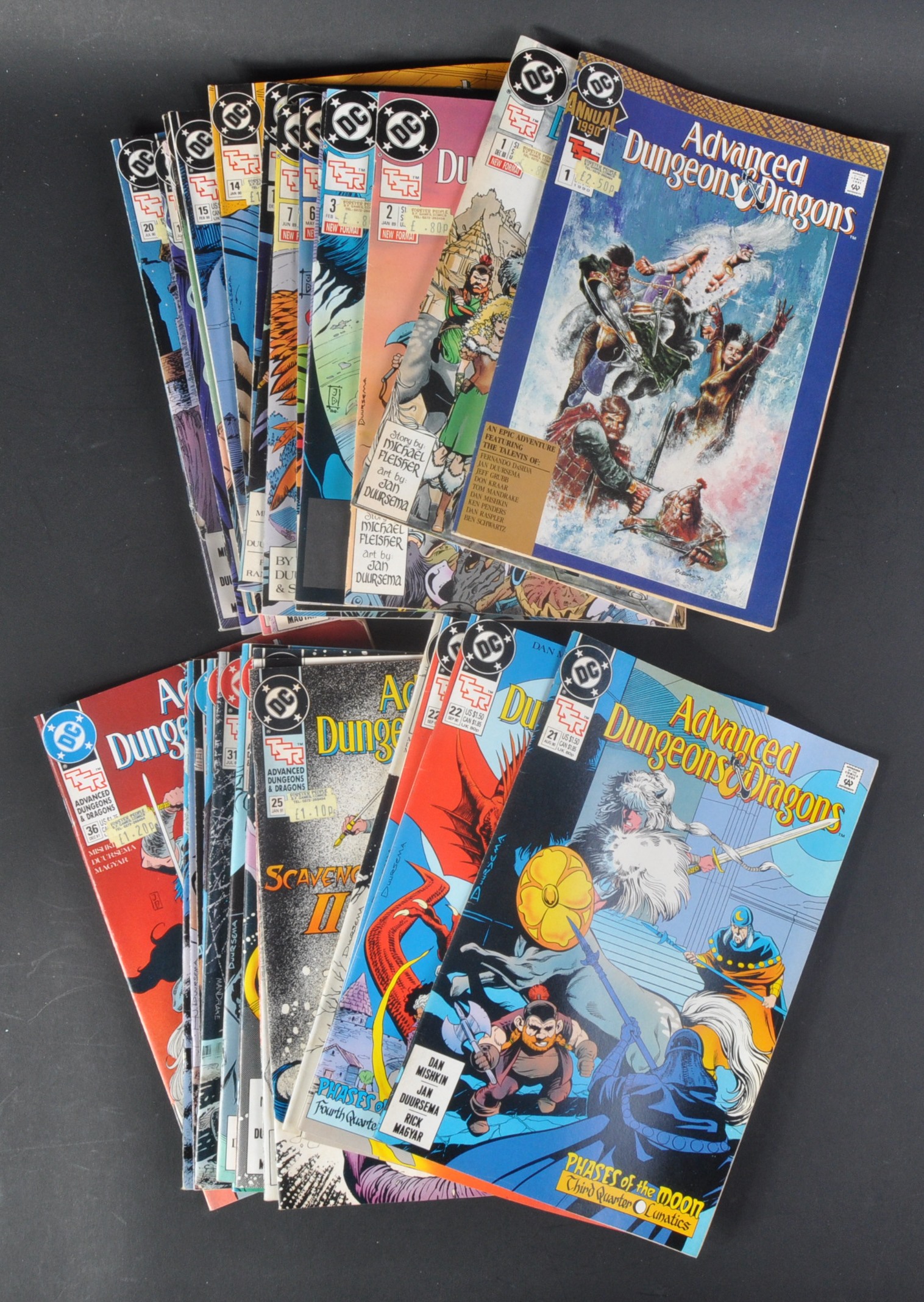 DC COMICS - ADVANCED DUNGEONS & DRAGONS - VINTAGE COMIC BOOKS