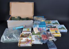 COLLECTION OF ASSORTED MILITARY MODEL KITS & PLASTIC FIGURES