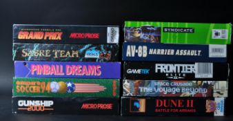 RETRO GAMING - COLLECTION OF BOXED COMMODORE AMIGA VIDEO GAMES