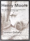 1970s GALLERY EXHIBITION POSTER FOR HENRY MOORE