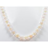 VINTAGE OPAL & GOLD BEADED NECKLACE