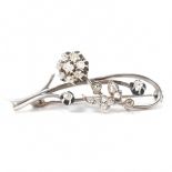 VICTORIAN WHITE GOLD & DIAMOND SPRAY BROOCH