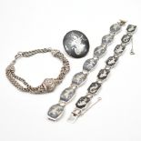 COLLECTION OF SILVER NIELLO JEWELLERY